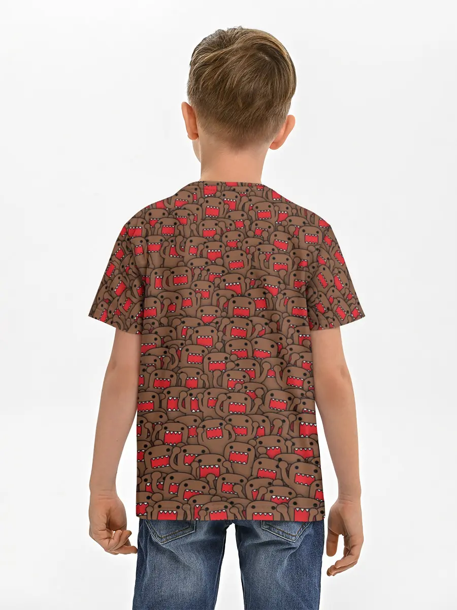 Детская базовая футболка / Толпа домо-кунов