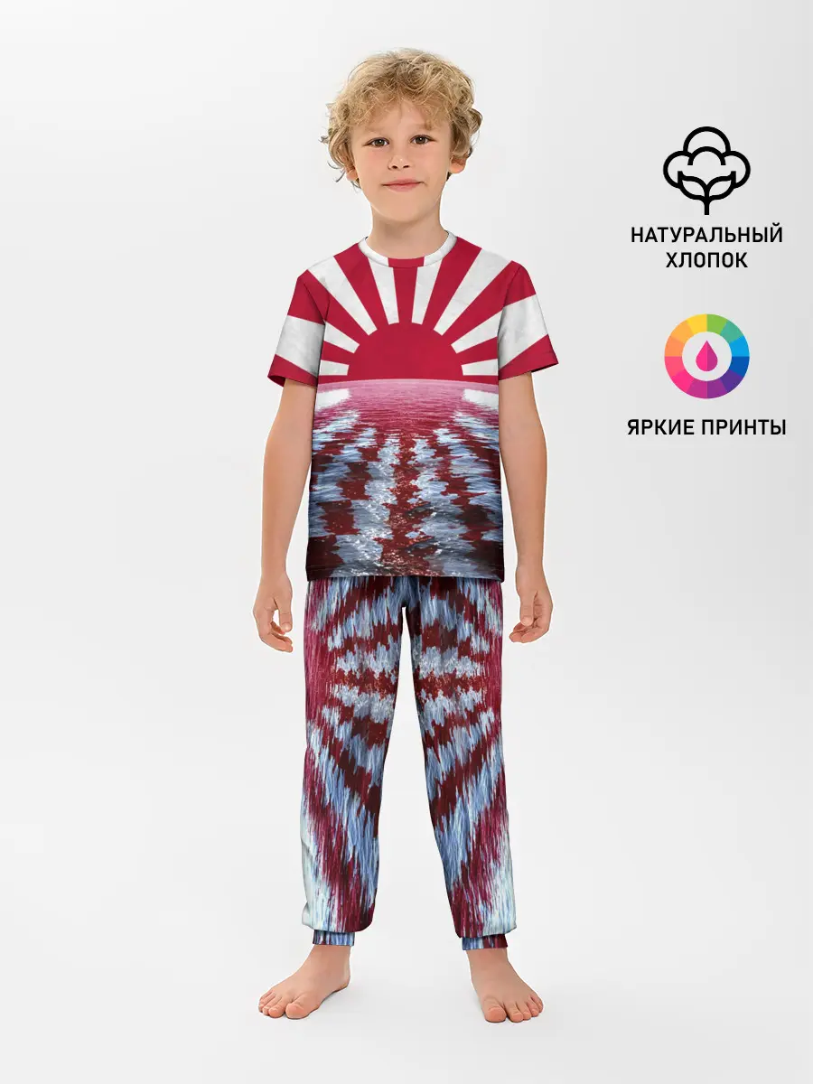 Детская пижама с брюками / Флаг Восходящего Солнца