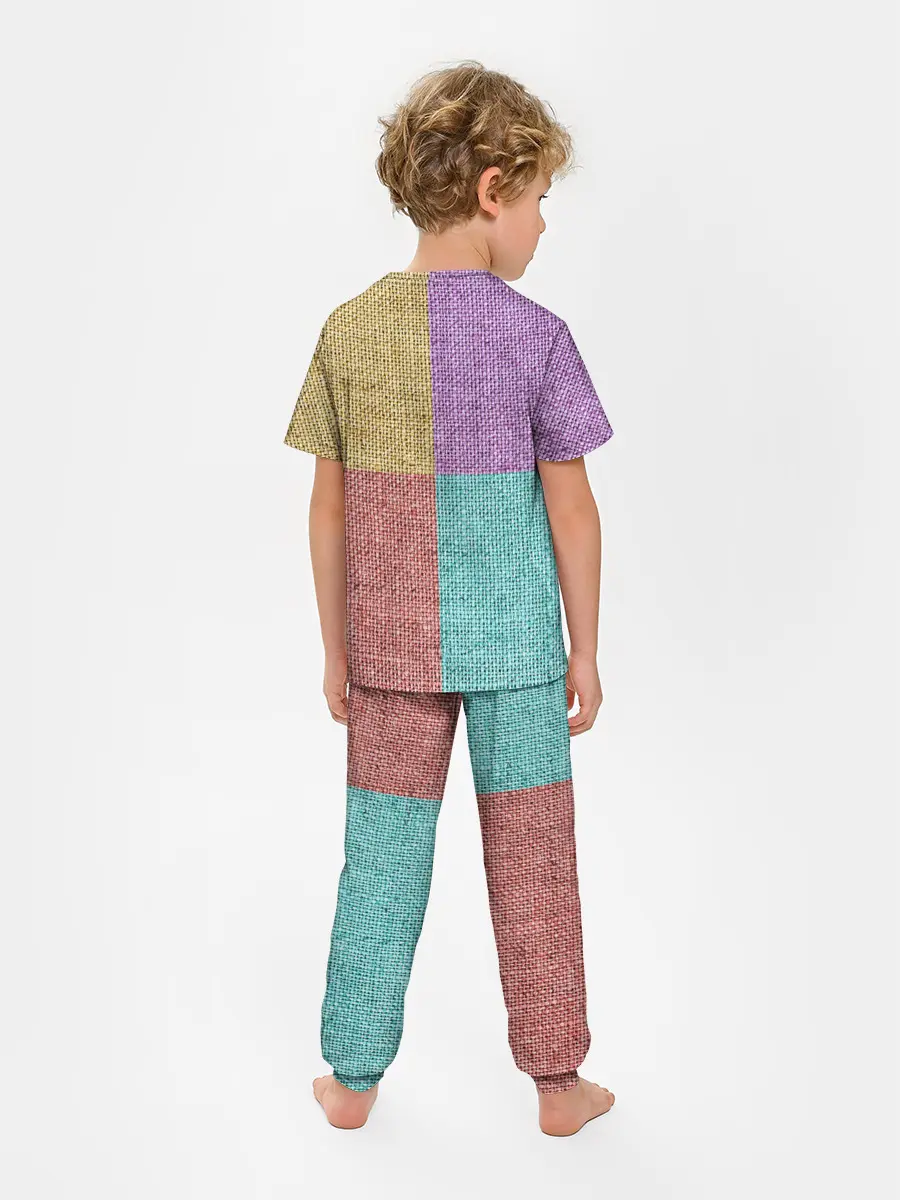 Детская пижама с брюками / Burlap Patchwork