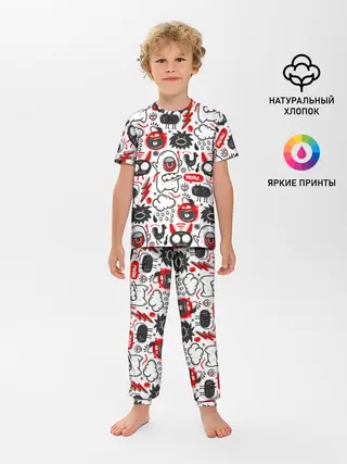Детская пижама с брюками / Pop art