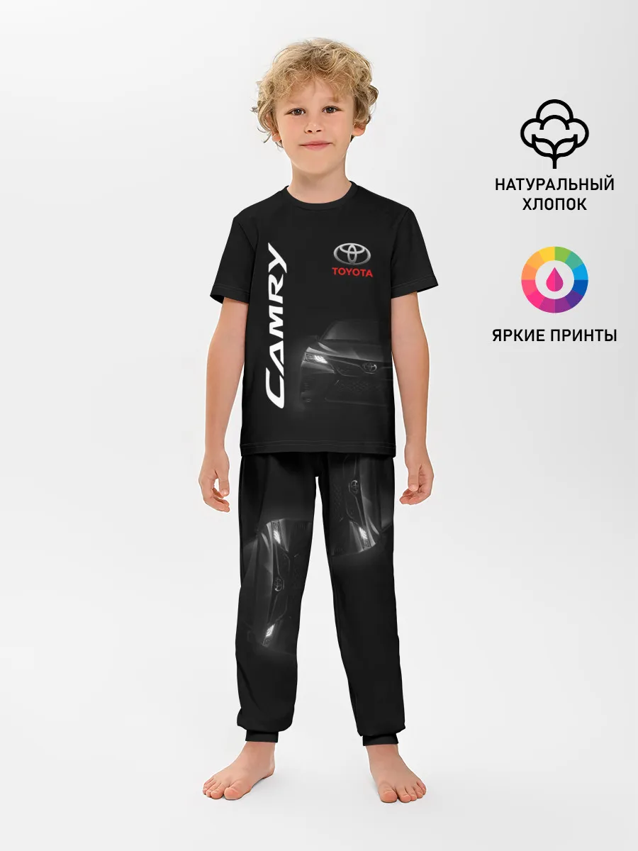 Детская пижама с брюками / Черная Тойота Камри