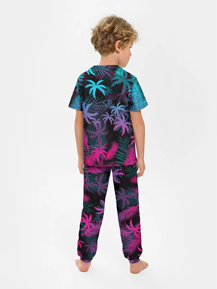 Детская пижама с брюками / НЕОНОВЫЕ ПАЛЬМЫ | NEON PALMS