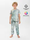 Детская пижама с брюками / Абстрактный мрамор