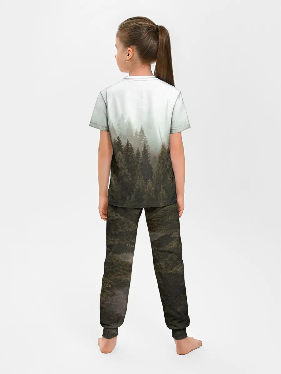 Детская пижама с брюками / Деревья