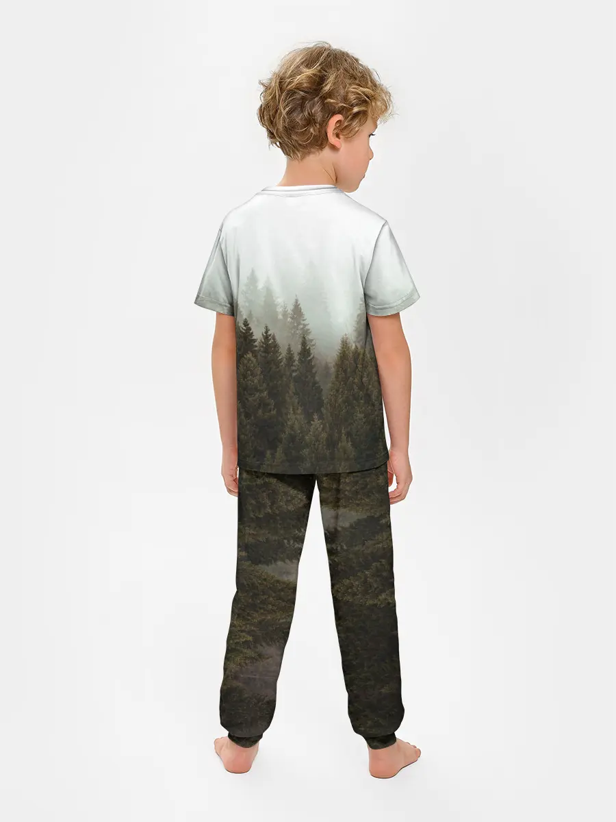 Детская пижама с брюками / Деревья