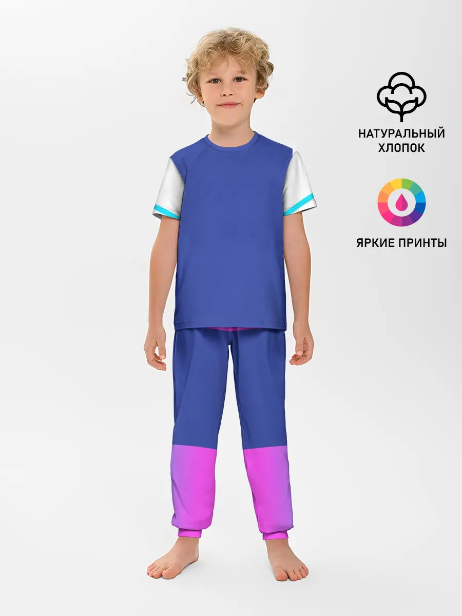Детская пижама с брюками / NEON GRADIENT FITNESS UNIFORM