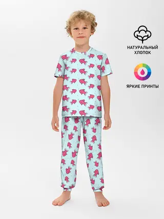 Детская пижама с брюками / Рыбки