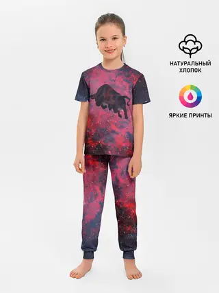 Детская пижама с брюками / Бык