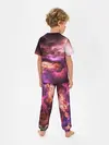 Детская пижама с брюками / закат абстракция