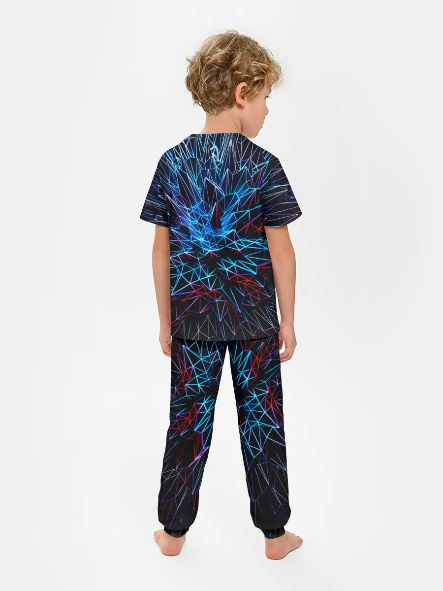 Детская пижама с брюками / NEON GEOMETRY