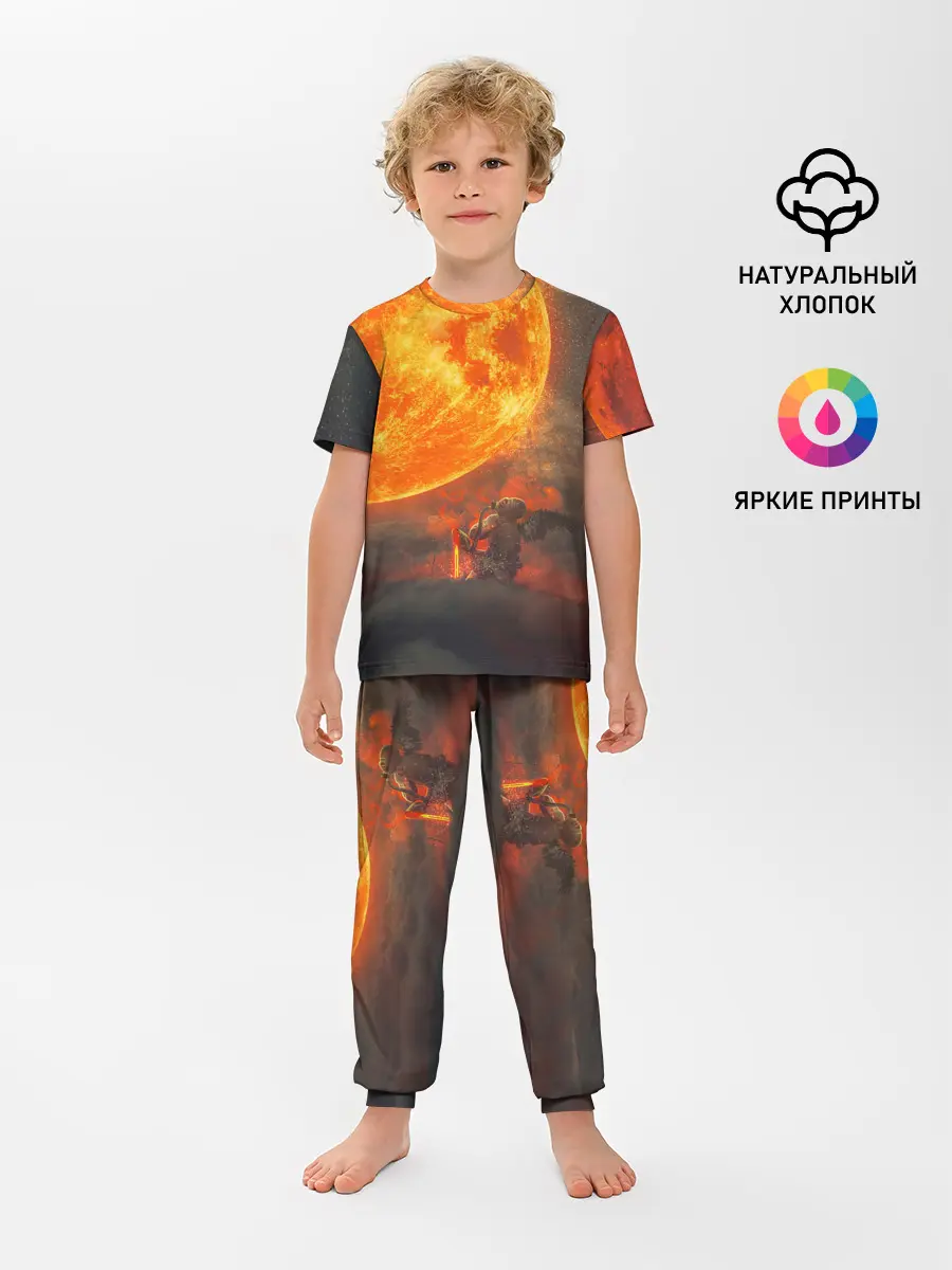 Детская пижама с брюками / РАДИАЦИОННОЕ СОЛНЦЕ