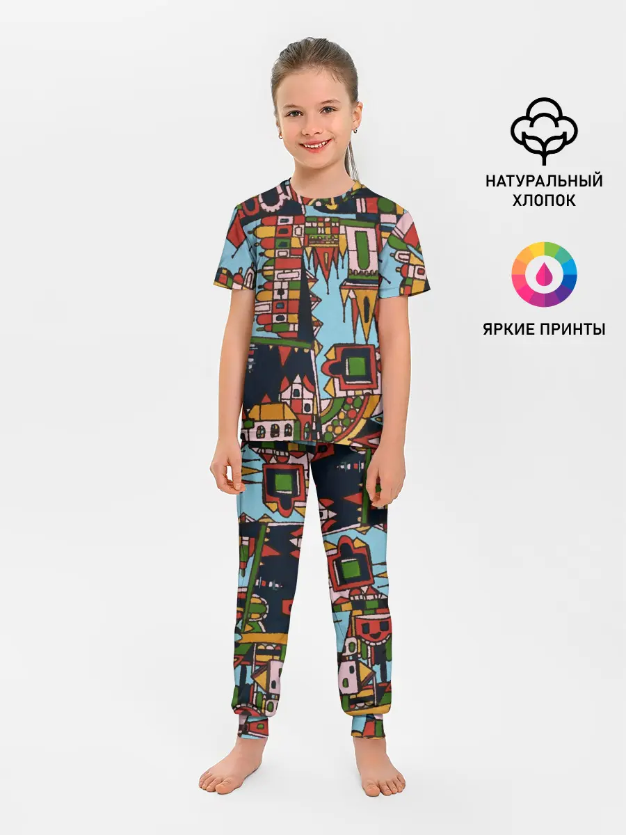 Детская пижама с брюками / Рождество в Праге