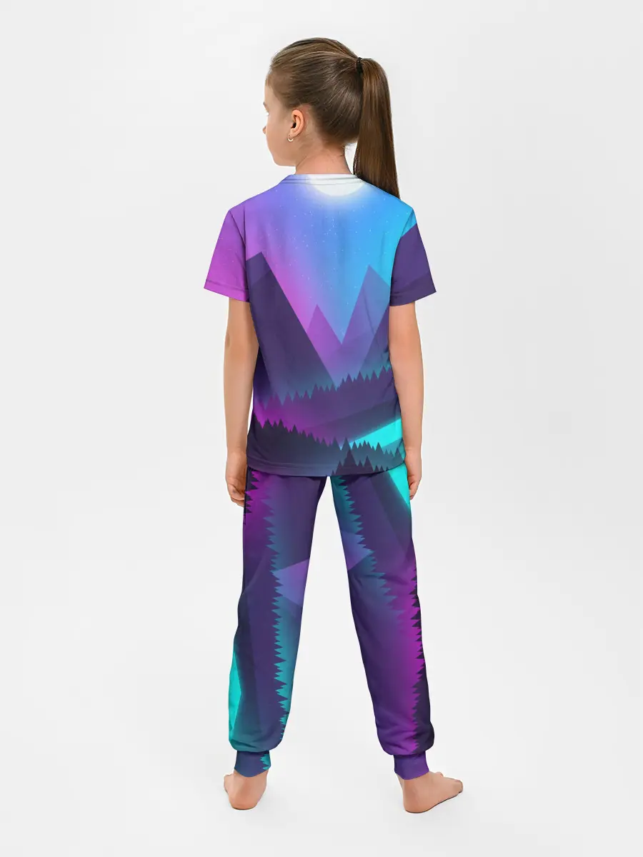 Детская пижама с брюками / NEON FOREST