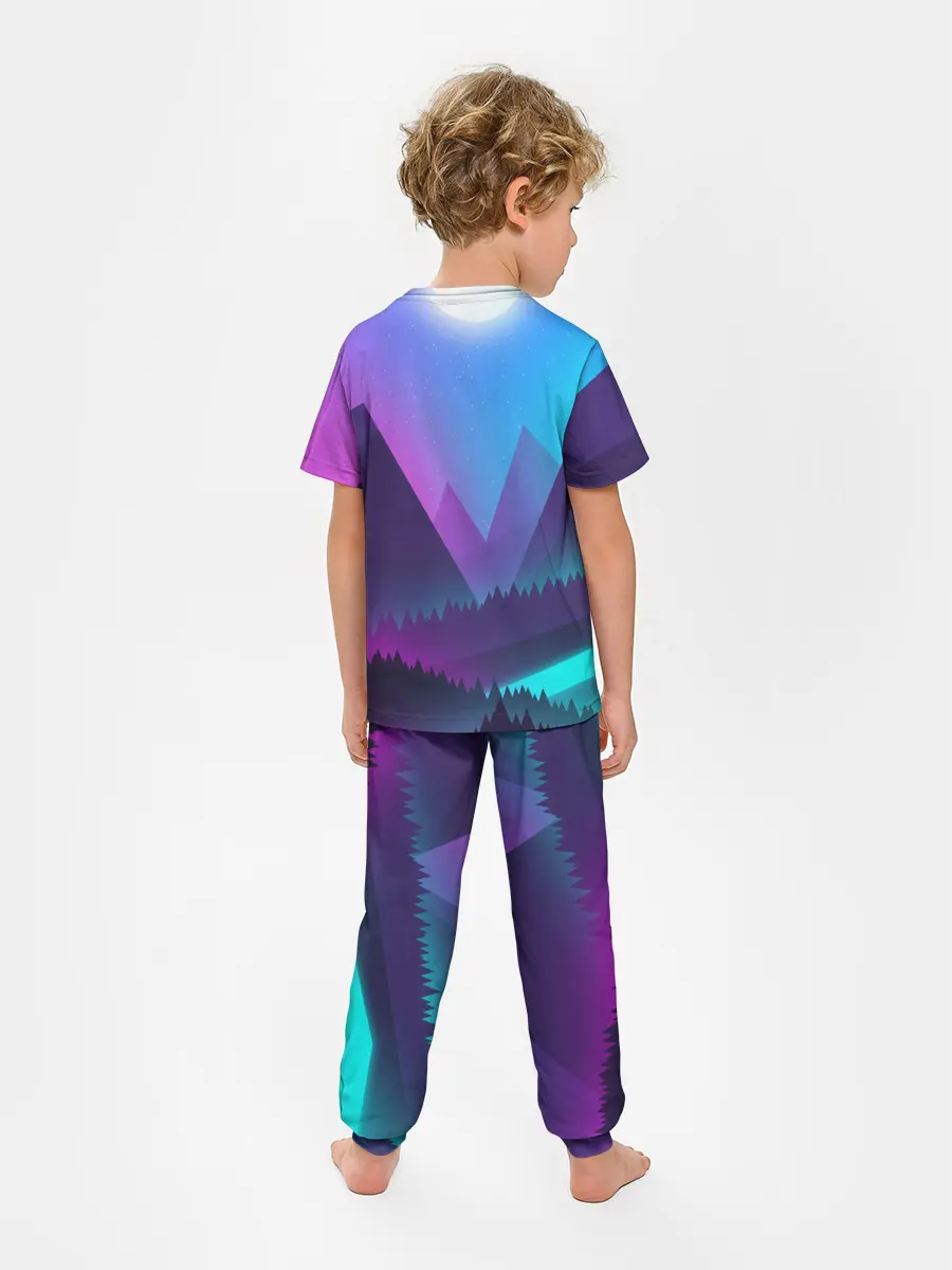 Детская пижама с брюками / NEON FOREST
