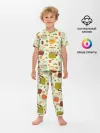 Детская пижама с брюками / осенние чаепитие