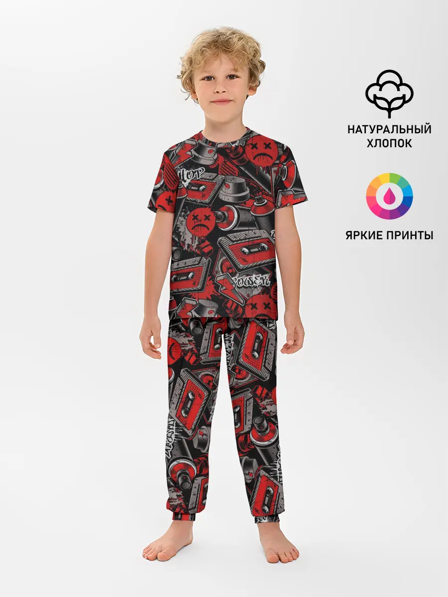 Детская пижама с брюками / Hip hop Urban style