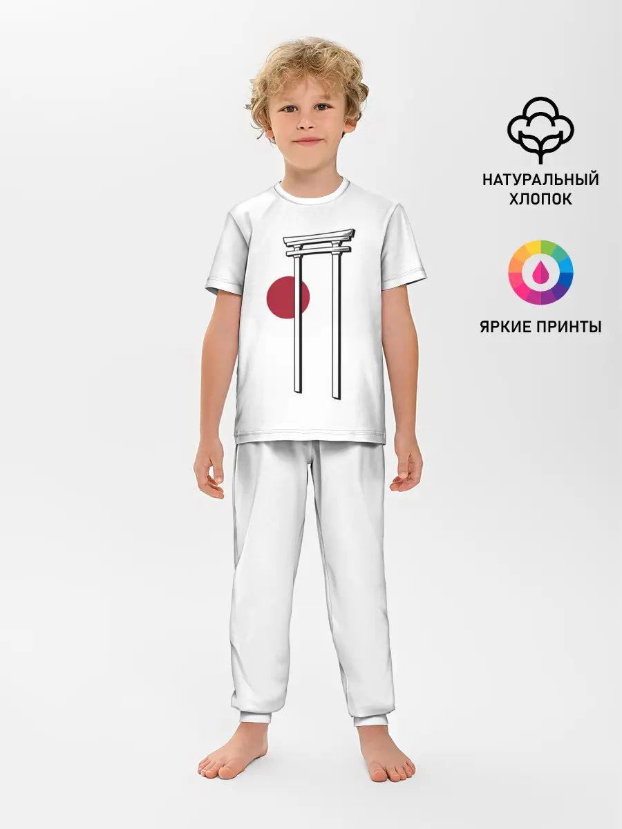 Детская пижама с брюками / Япония Тории | Torii in Japan