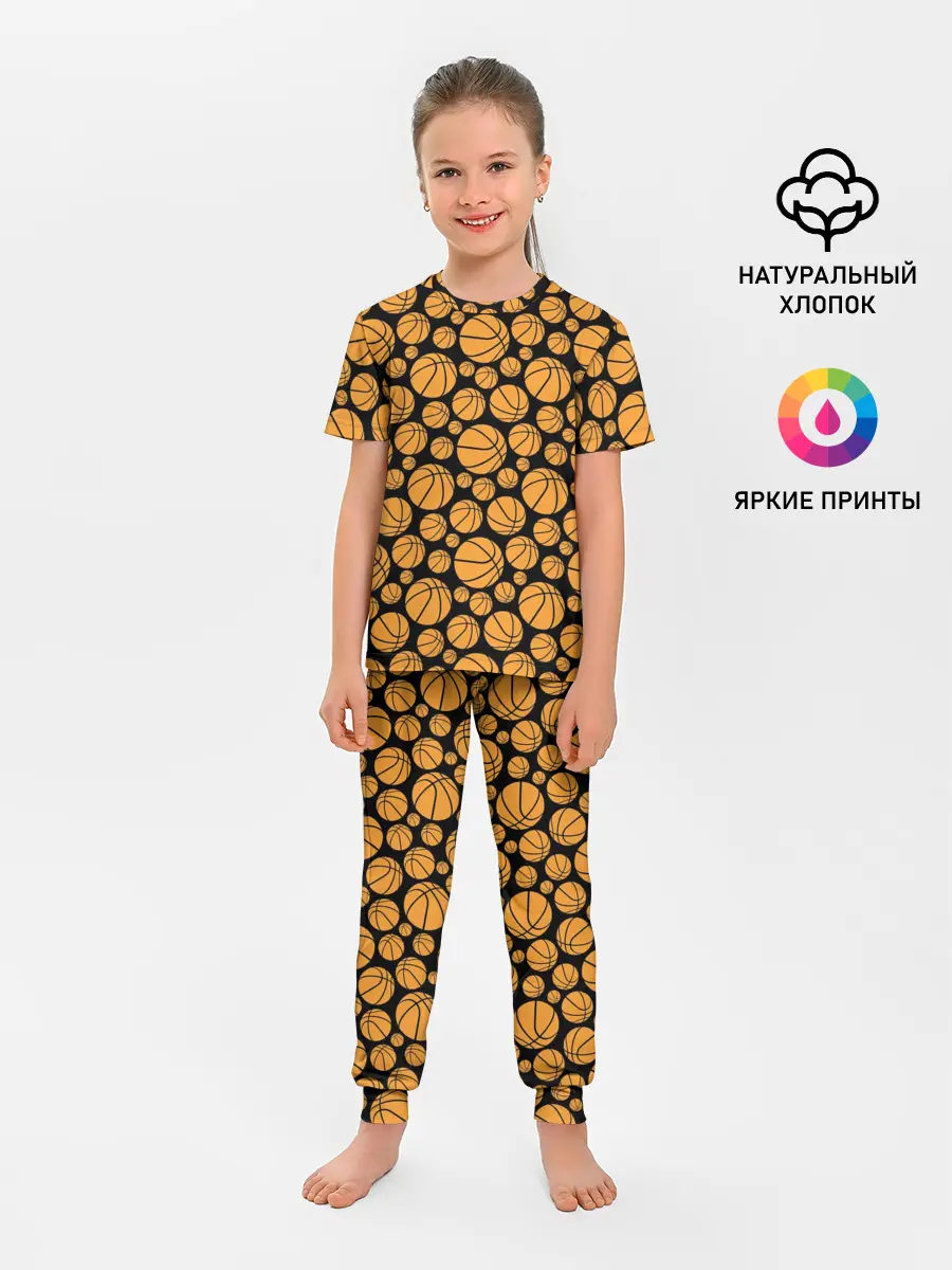 Детская пижама с брюками / Баскетбольные Мячи