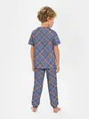 Детская пижама с брюками / Клеточный узор