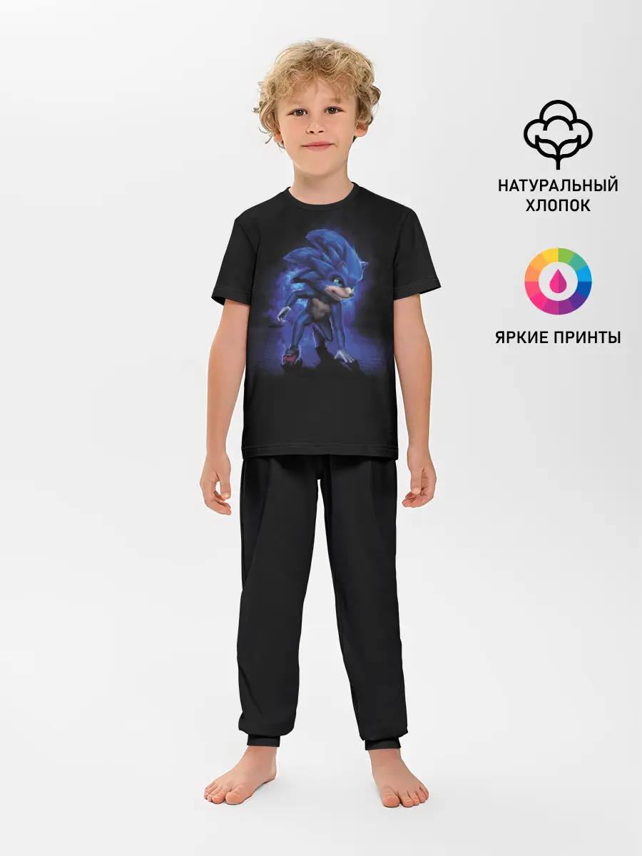 Детская пижама с брюками / Соник