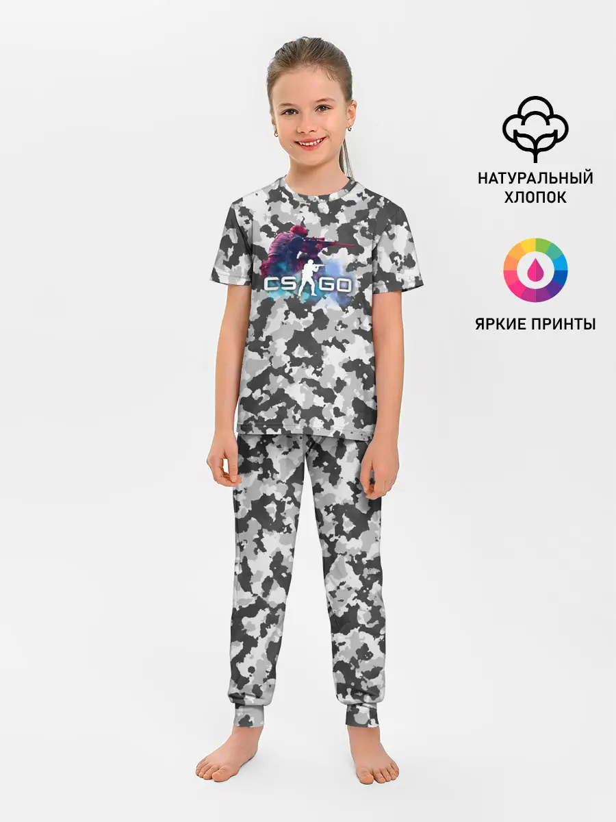 Детская пижама с брюками / Хэдшoт-CS:GO