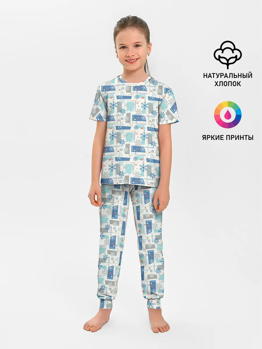 Детская пижама с брюками / Зимний Дизайн
