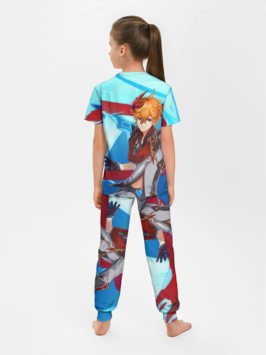 Детская пижама с брюками / Геншин импакт: Тарталья