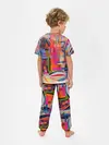 Детская пижама с брюками / Абстракция из полос