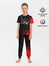 Детская пижама с брюками / Игра в кальмара брызги крови