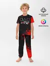 Детская пижама с брюками / Игра в кальмара брызги крови