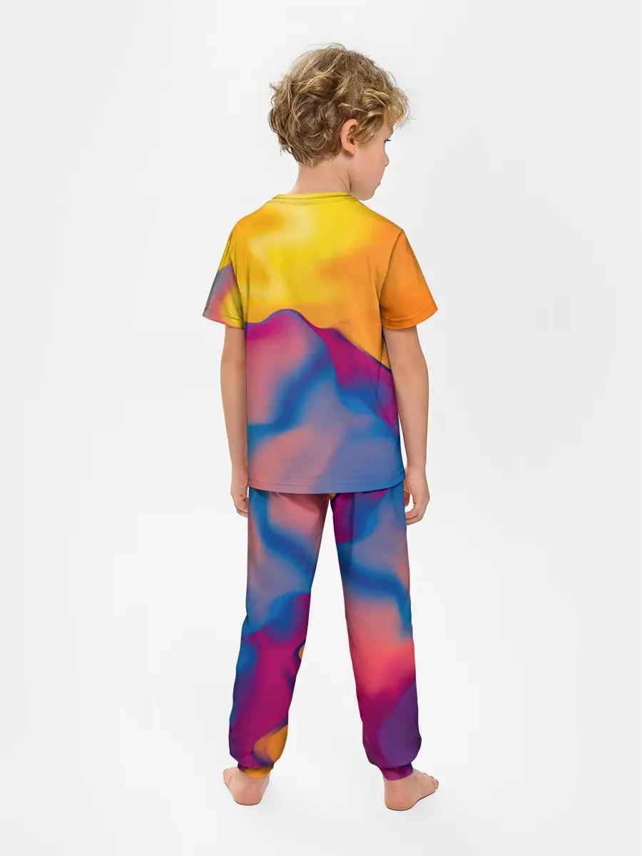 Детская пижама с брюками / Собака с молнией