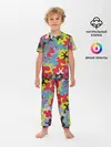Детская пижама с брюками / Цветные облака