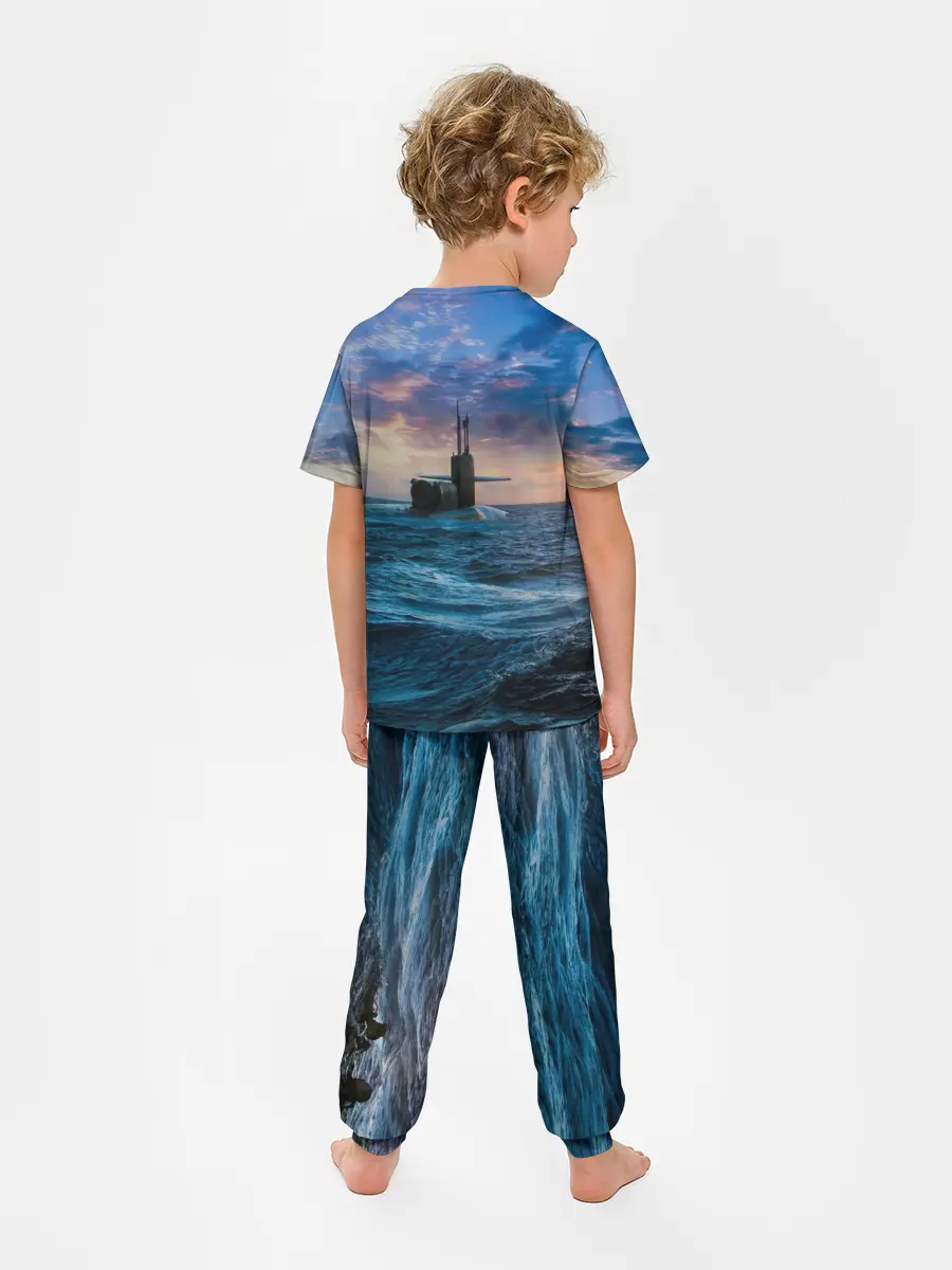 Детская пижама с брюками / Подводная лодка