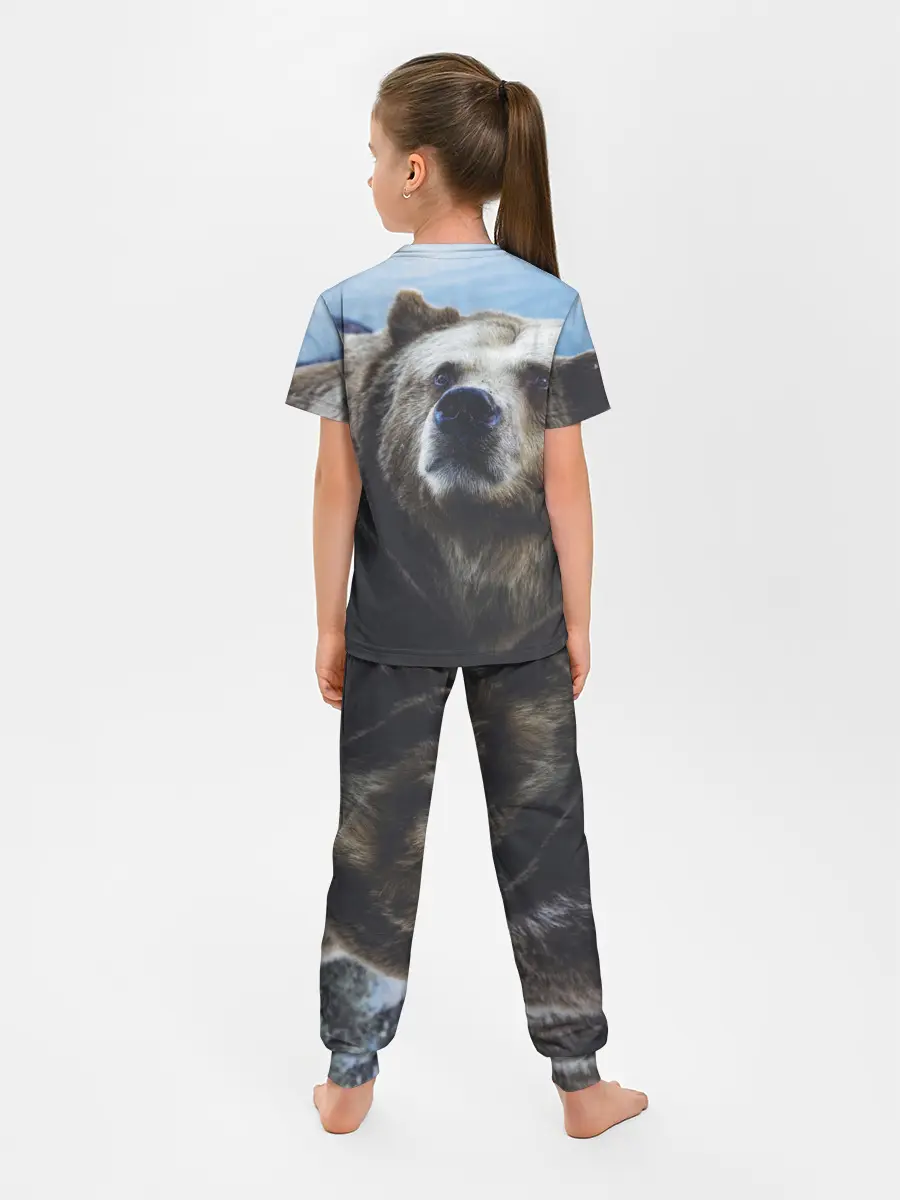 Детская пижама с брюками / Гризли