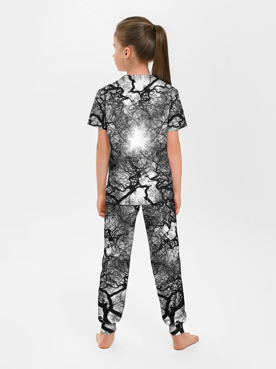 Детская пижама с брюками / Texture Branches