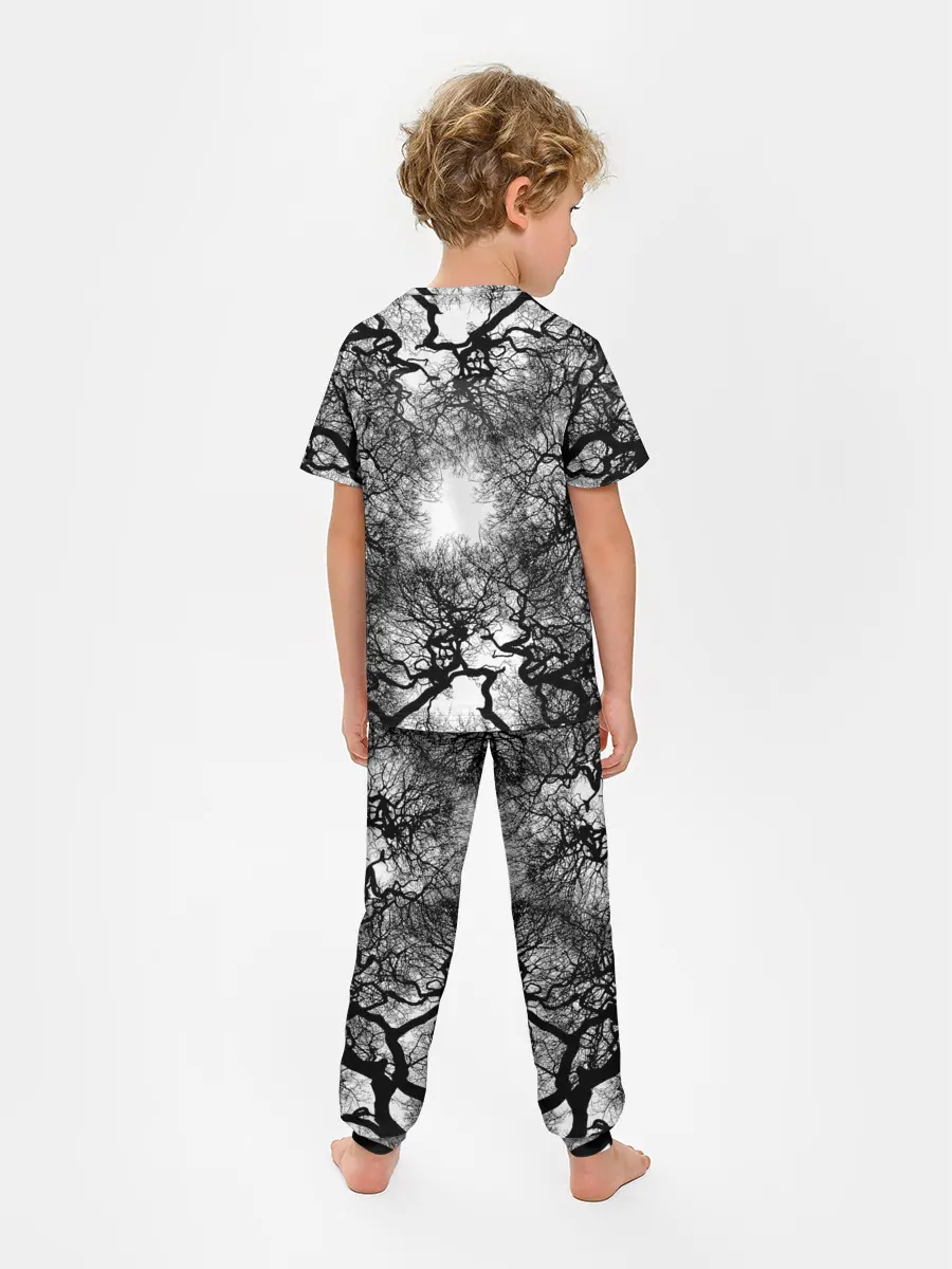 Детская пижама с брюками / Texture Branches
