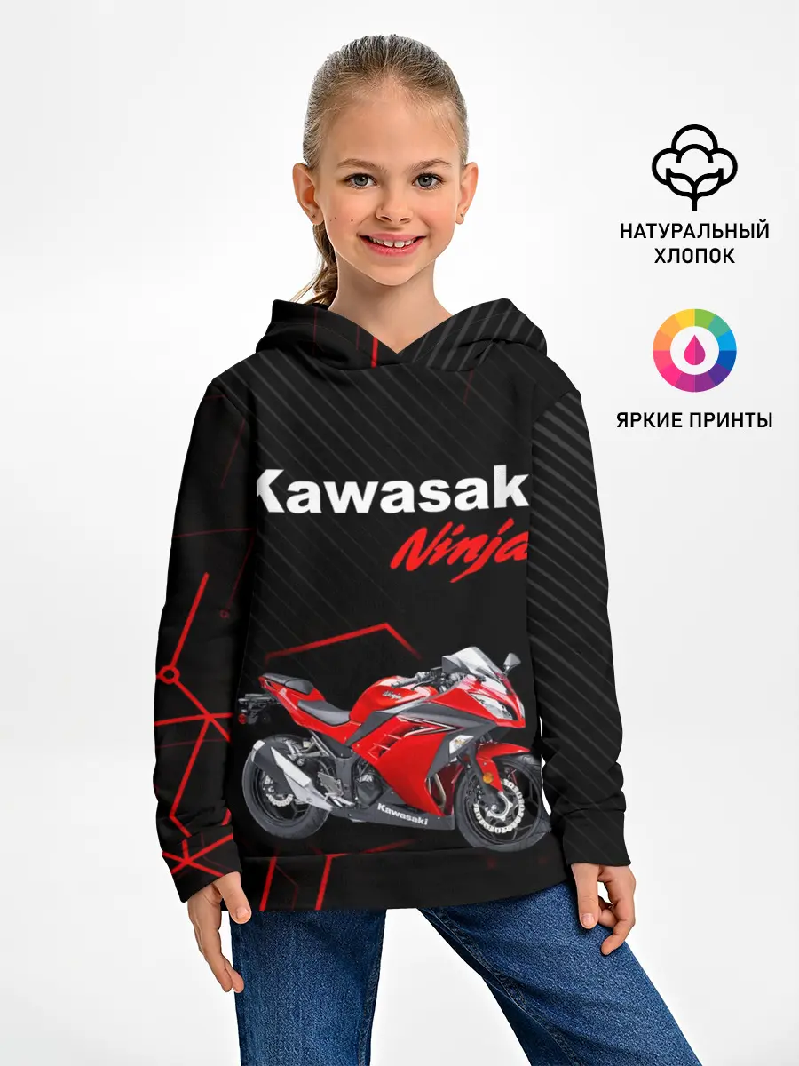 Детское худи / KAWASAKI NINJA / КАВАСАКИ