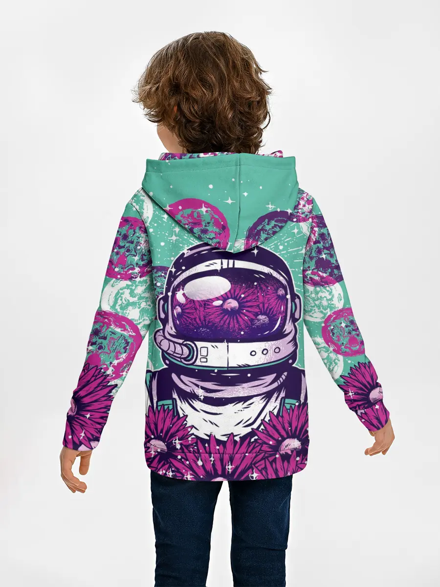 Детское худи / Цветочный Астронавт