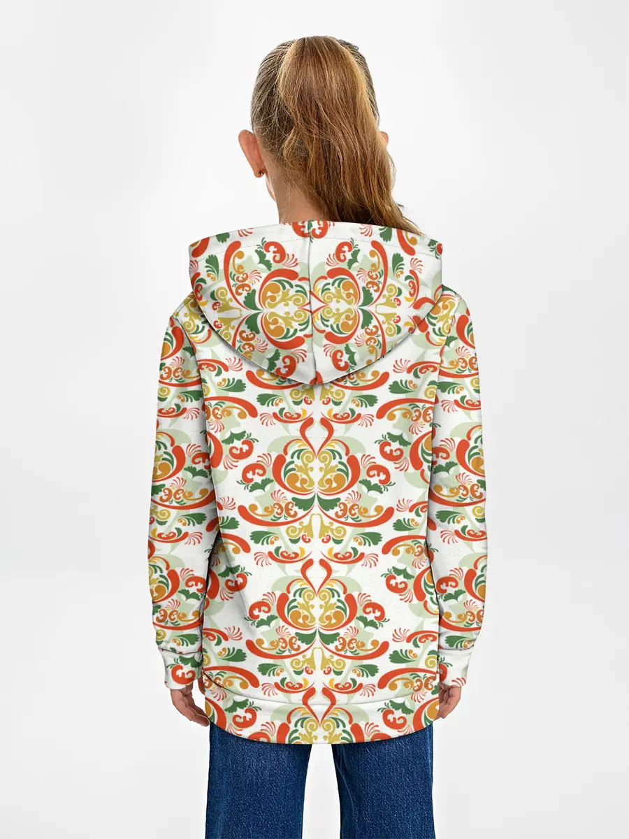 Детское худи / Хохломские узоры II