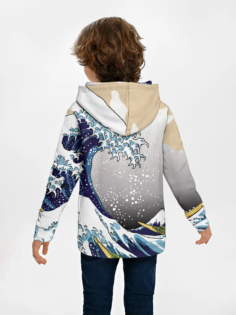 Детское худи / The great wave off kanagawa