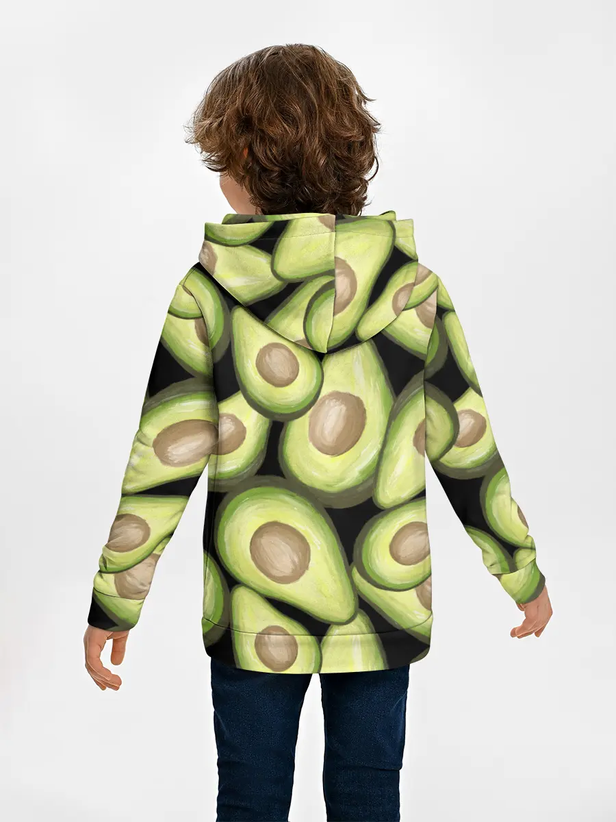 Детское худи / Avocado background