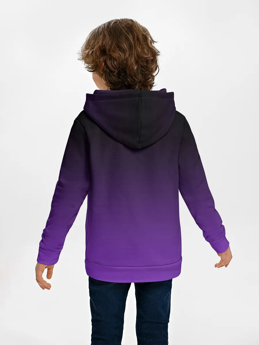 Детское худи / Ночной градиент | Фиолетовый