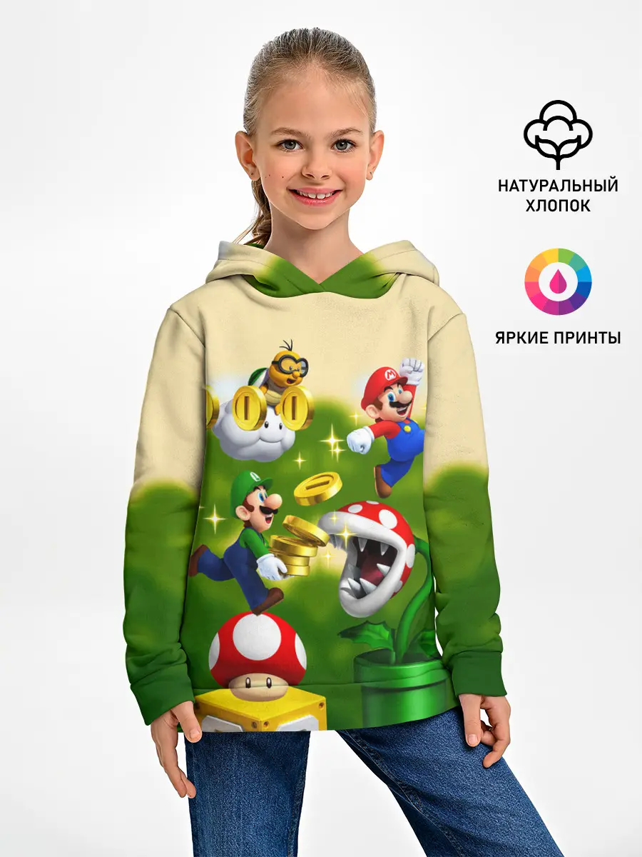 Детское худи / Mario Coins