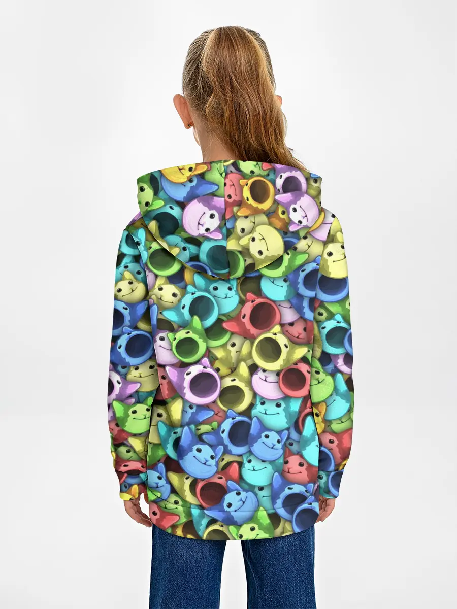 Детское худи / Цветные Поп Котики
