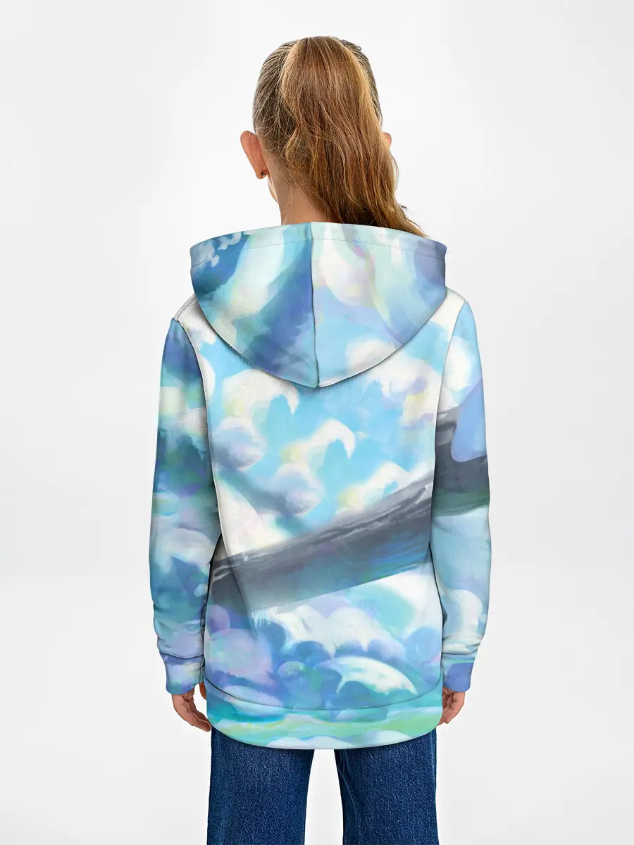 Детское худи / Снежный котенок