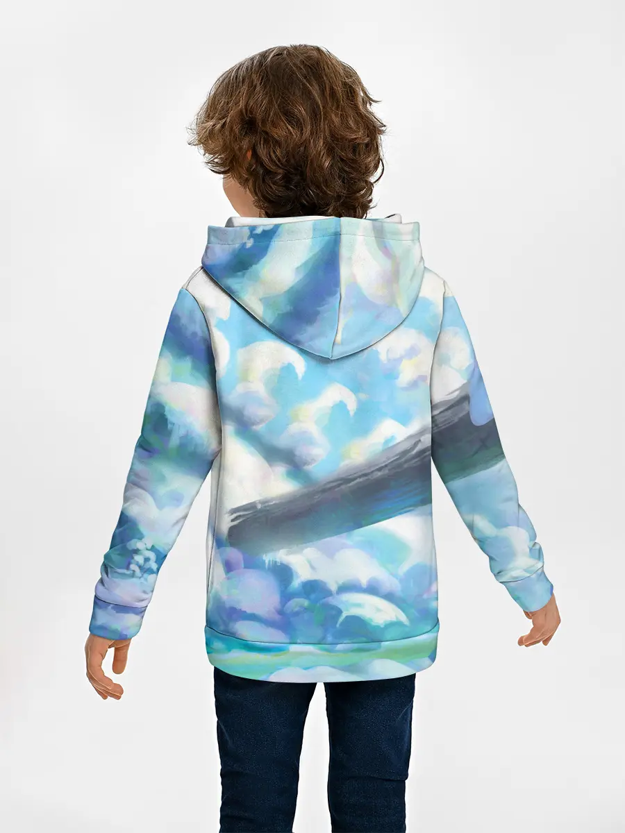 Детское худи / Снежный котенок