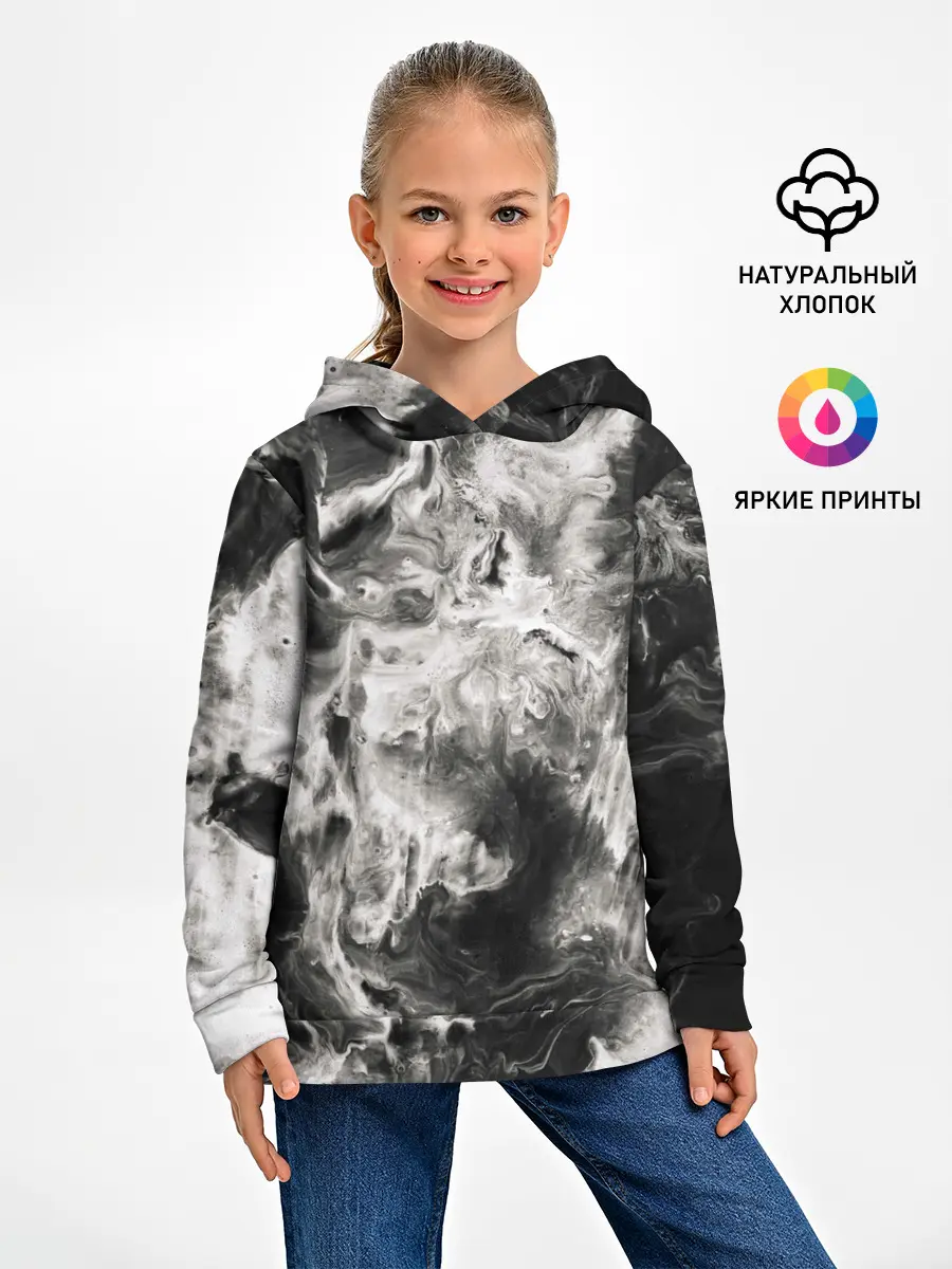Детское худи / Мрамор