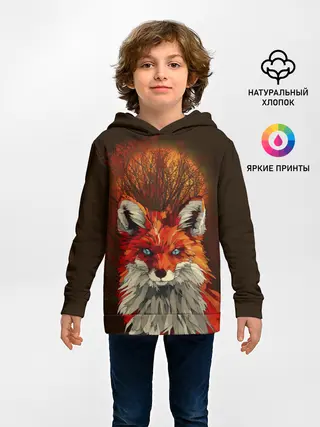 Детское худи / Лисичка и яркая луна