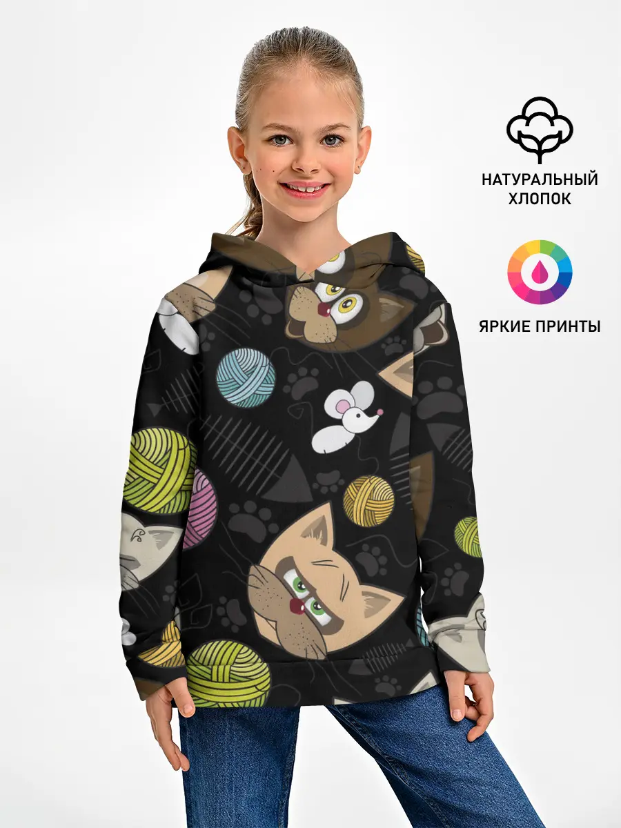 Детское худи / Злой кот.