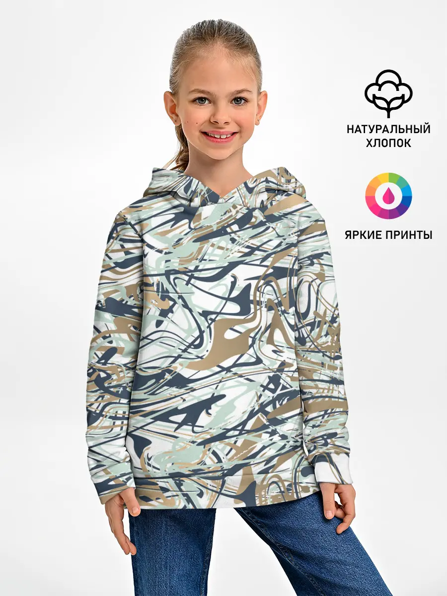 Детское худи / Узор красками